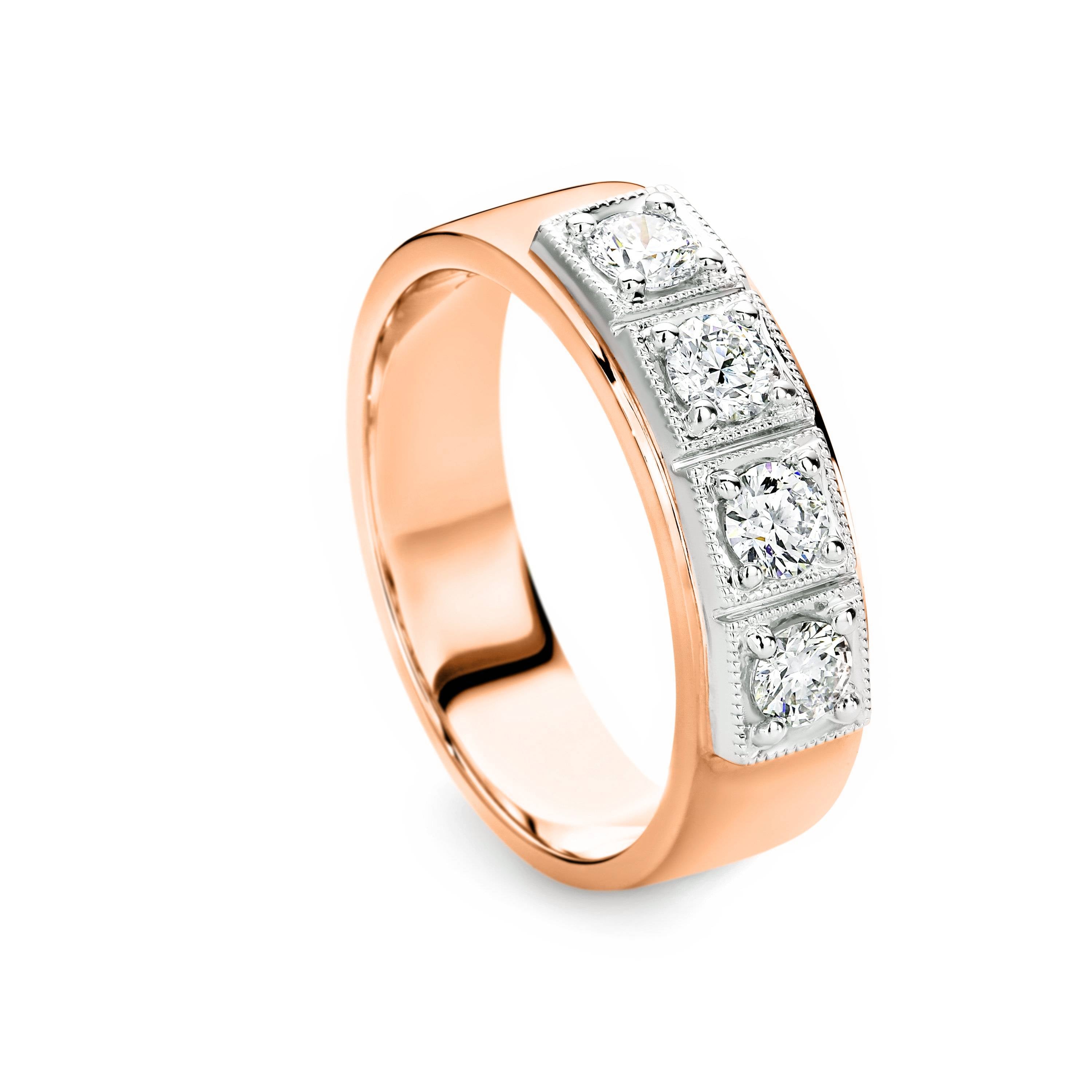 Square eternity store ring