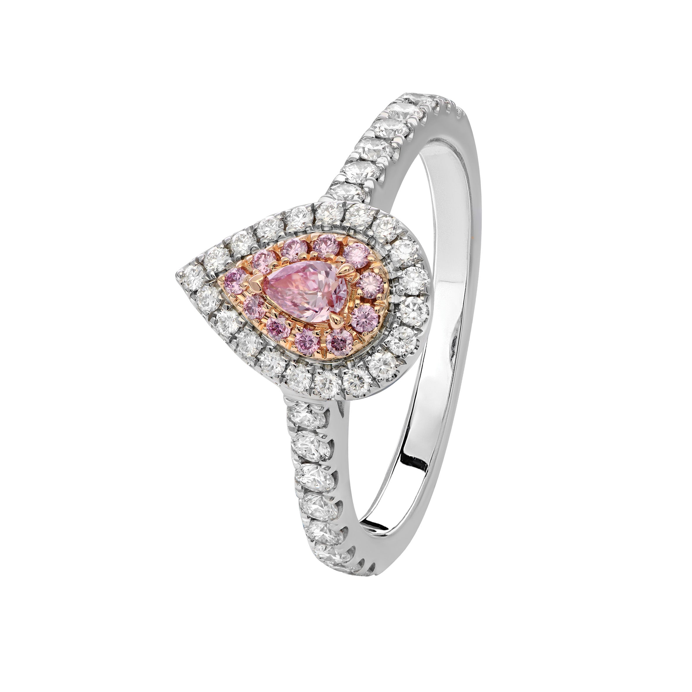 Rose shaped 2024 diamond ring