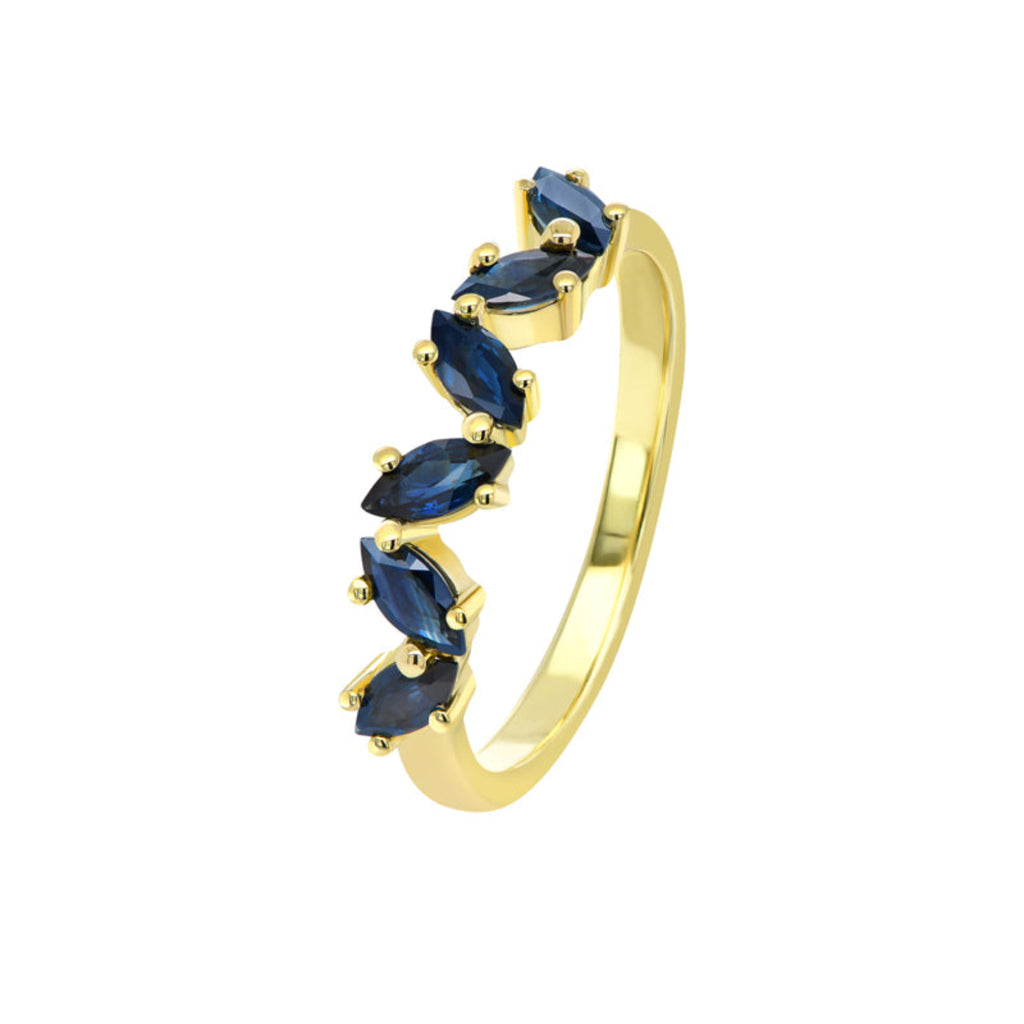 Sapphire Dreams 9ct Yellow Gold Caroline Ring