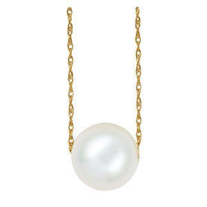 9ct Yellow Gold Fresh Water Cultured Pearl Necklet