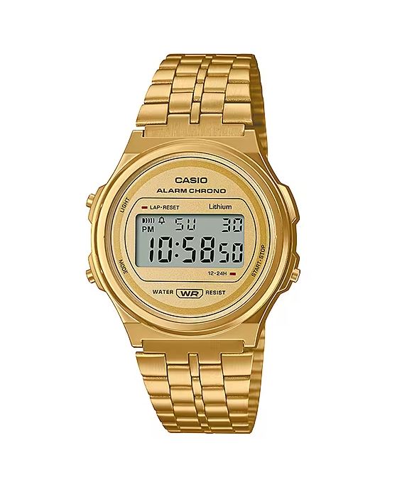 Casio Vintage Digital Round Watch A171WEG-9A