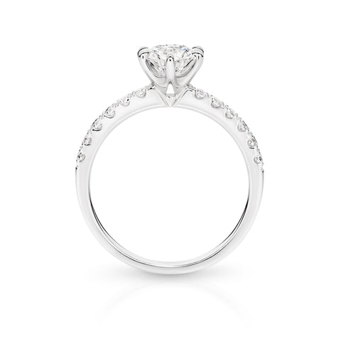 Eloise Natural Diamond Solitaire Round Brilliant Cut Engagement Ring