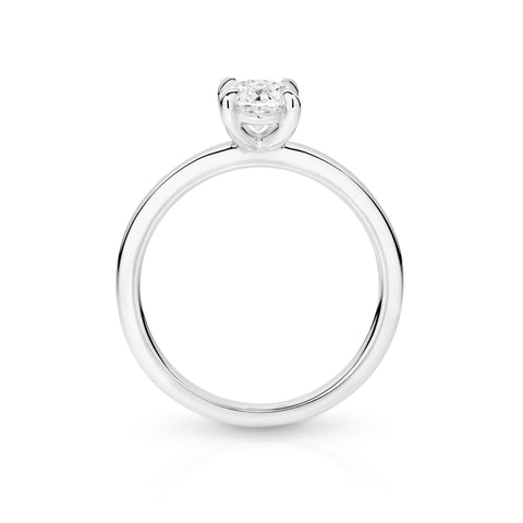 Willow Lab Grown Diamond Solitaire Oval Cut Engagement Ring