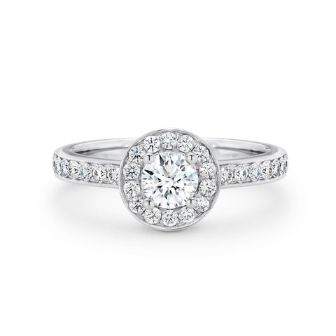 Audrey Lab Grown Diamond Halo Round Brilliant Cut Engagement Ring