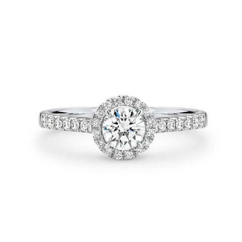 Sophia Natural Diamond Halo Round Brilliant Cut Engagement Ring