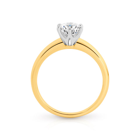 Laura Lab Grown Diamond Solitaire Round Brilliant Cut Engagement Ring