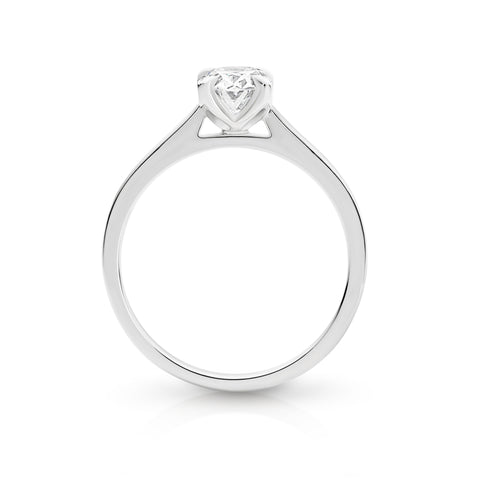 Oval Lab Grown Diamond Solitaire Engagement Ring 1.04ct