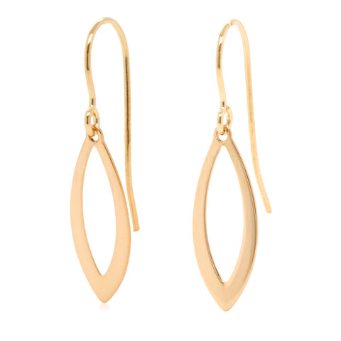 9ct Yellow Gold Small Drop Earrings - Duffs Jewellers