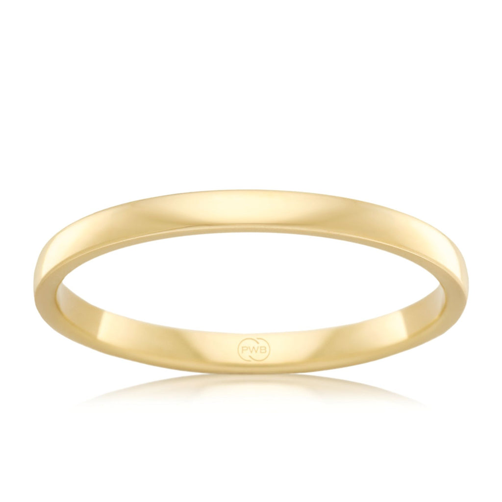 18ct Yellow Gold 2mm Wedding Ring - Duffs Jewellers